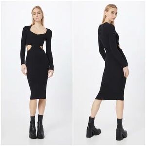 BNWT Abercrombie Knit cutout midi dress